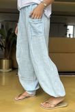 Made in Italy Pure Shores Cotton Paulo Balloon Pant Powder